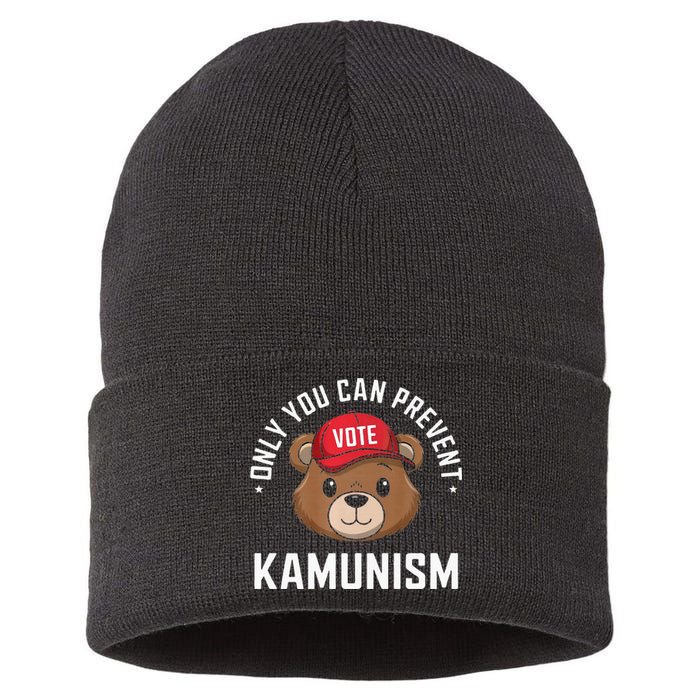 Fight Kamunism With Your Vote Premium Sustainable Knit Beanie