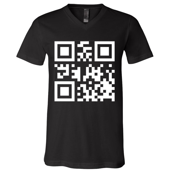 Fuc K You Q R Code V-Neck T-Shirt