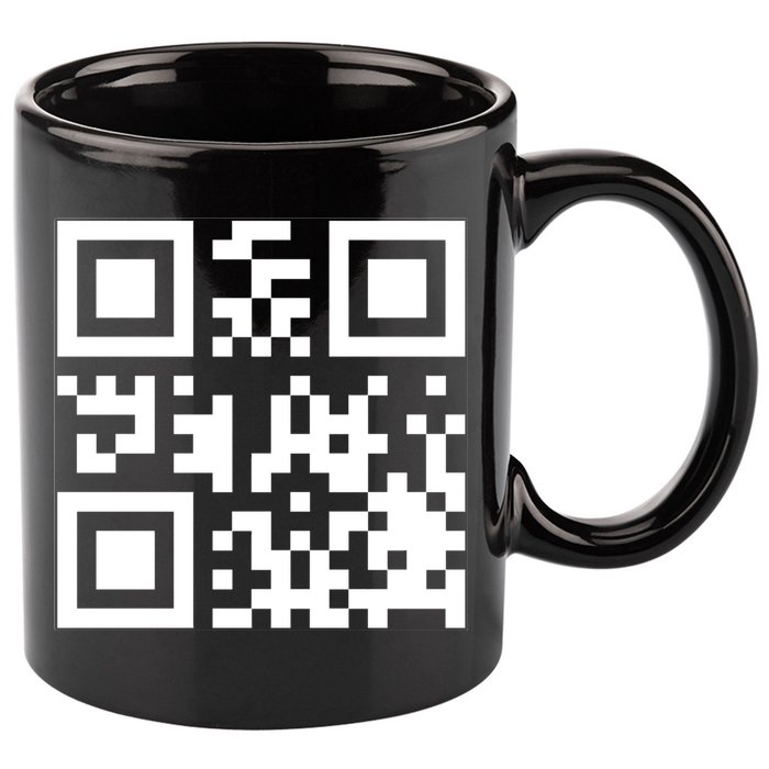 Fuc K You Q R Code 11oz C Handle Ceramic Mug