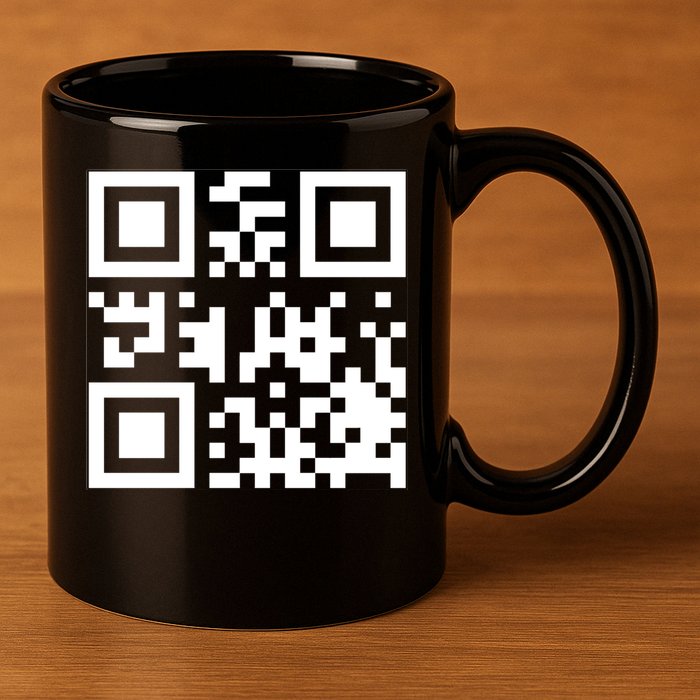 Fuc K You Q R Code 11oz C Handle Ceramic Mug