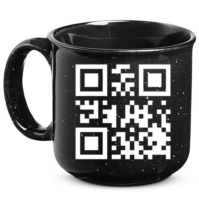 Fuc K You Q R Code 15oz Campfire Ceramic Mug