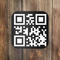 Fuc K You Q R Code Coaster