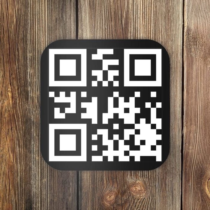 Fuc K You Q R Code Coaster