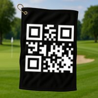 Fuc K You Q R Code Golf Towel