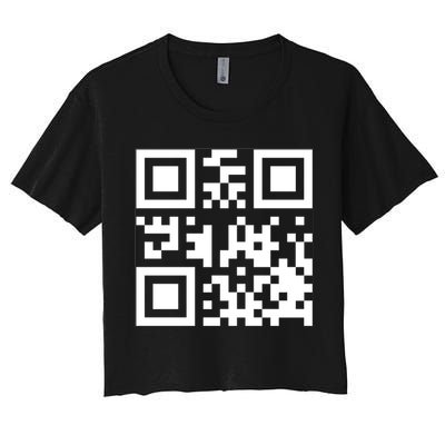 Fuc K You Q R Code Women's Crop Top Tee