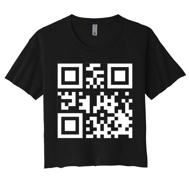 Fuc K You Q R Code Crop Top