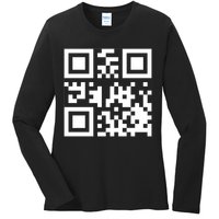 Fuc K You Q R Code Ladies Long Sleeve Shirt