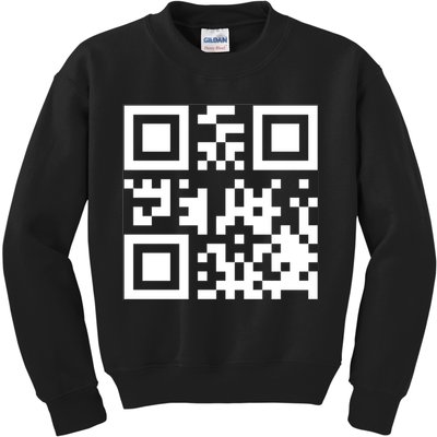 Fuc K You Q R Code Kids Sweatshirt