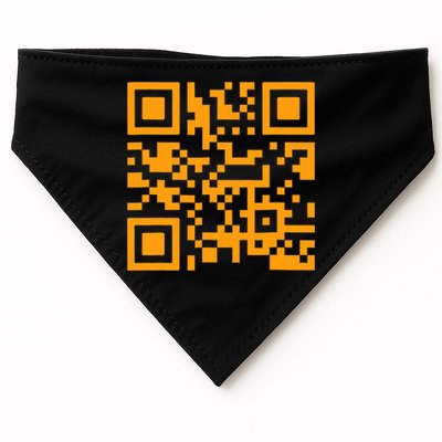 Fuc K You Q R Code USA-Made Doggie Bandana