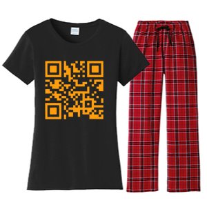 Fuc K You Q R Code Women's Flannel Pajama Set