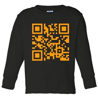 Fuc K You Q R Code Toddler Long Sleeve Shirt