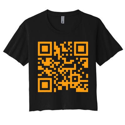 Fuc K You Q R Code Crop Top