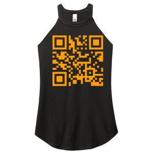 Fuc K You Q R Code Women's Perfect Tri Rocker Tank