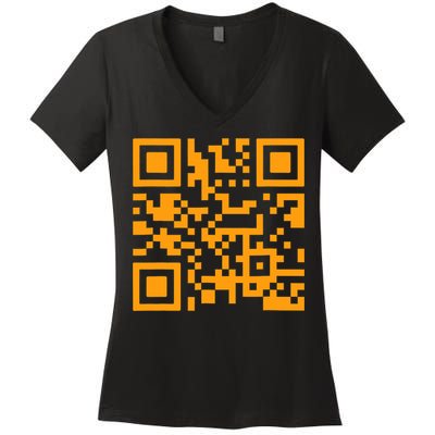 Fuc K You Q R Code Women's V-Neck T-Shirt