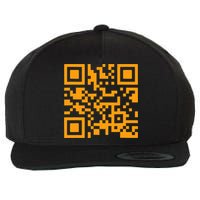 Fuc K You Q R Code Wool Snapback Cap