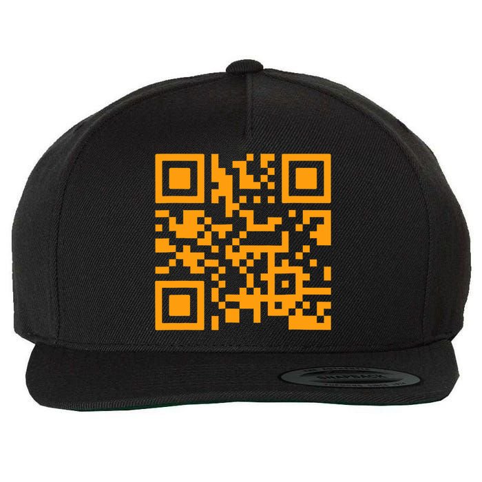 Fuc K You Q R Code Wool Snapback Cap