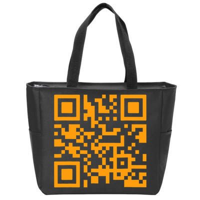 Fuc K You Q R Code Zip Tote Bag
