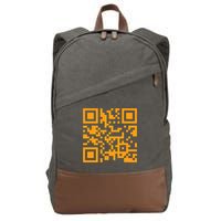 Fuc K You Q R Code Cotton Canvas Backpack