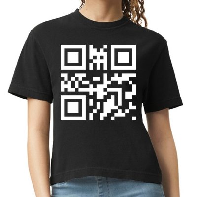Fuc K You Q R Code Comfort Colors Boxy T-Shirt