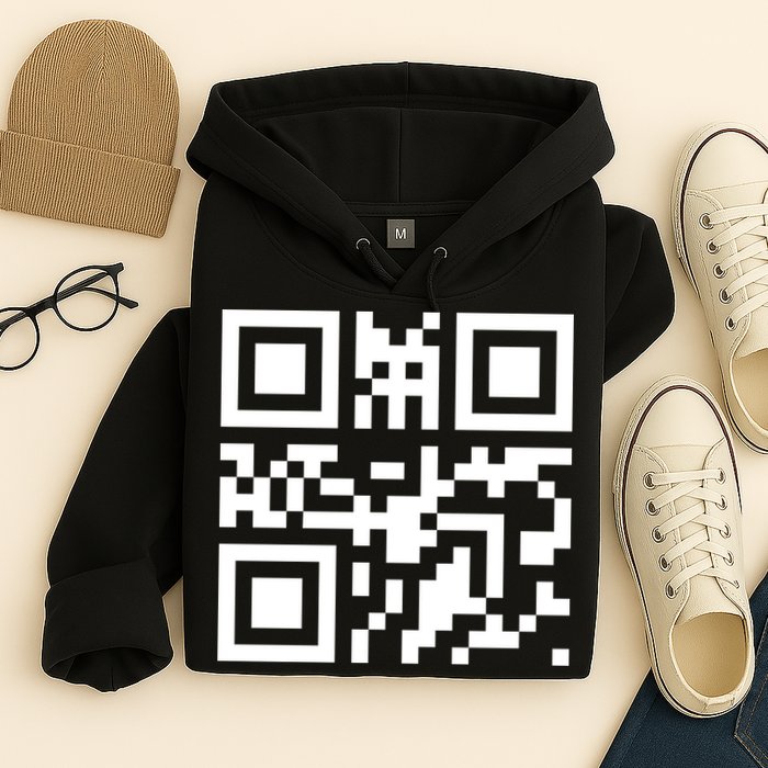 Fuc K You Q R Code Hoodie