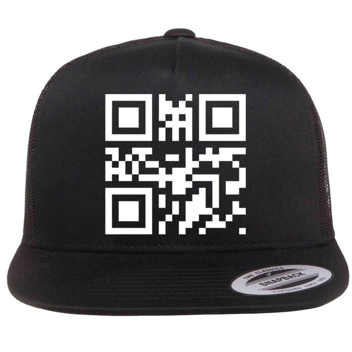 Fuc K You Q R Code Flat Bill Trucker Hat