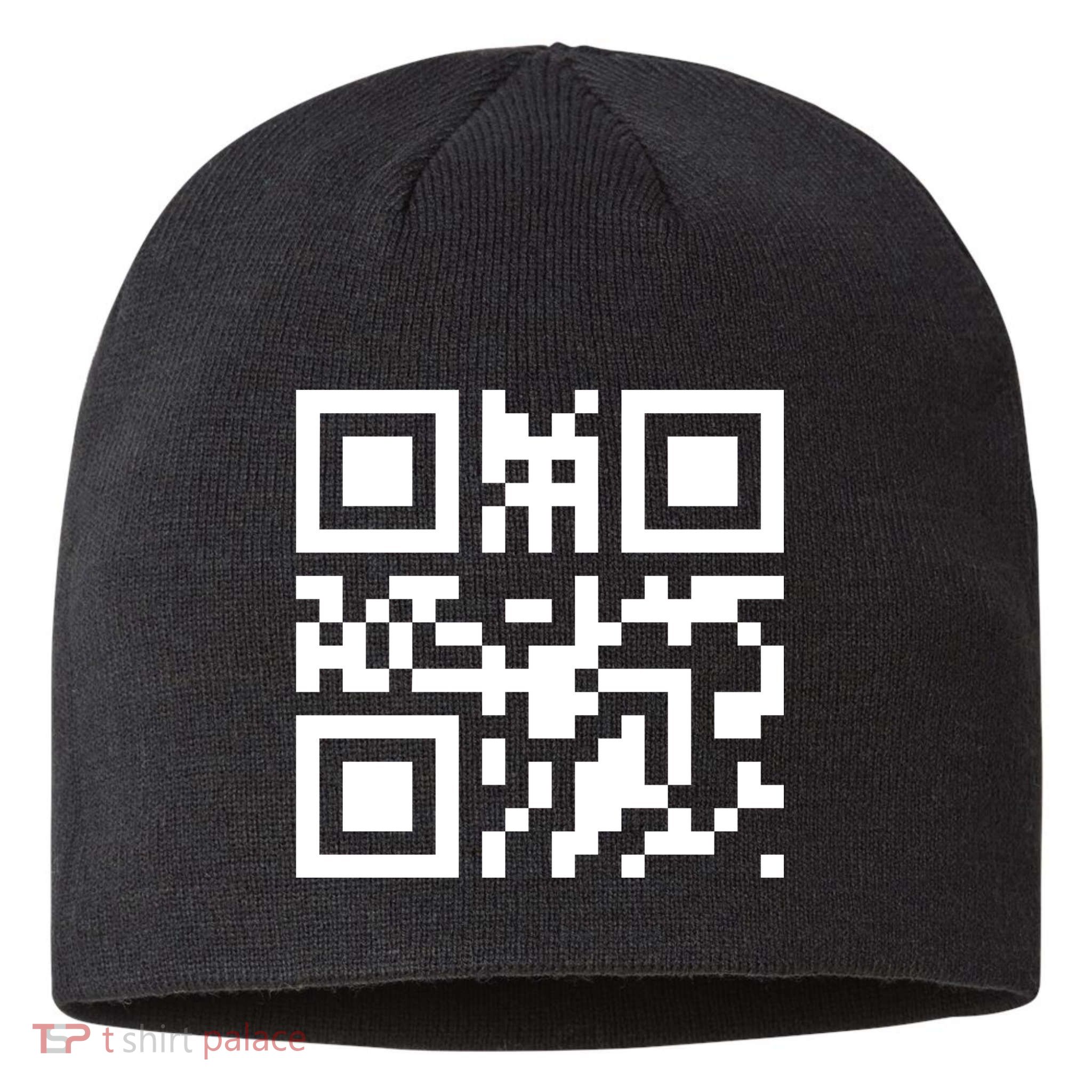 Fuc K You Q R Code Sustainable Beanie