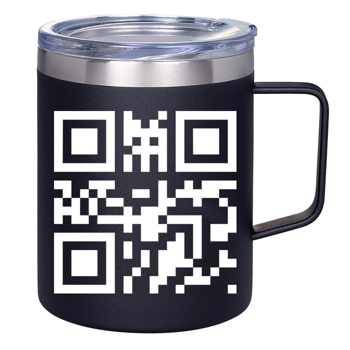 Fuc K You Q R Code 12oz Stainless Steel Coffee Mug