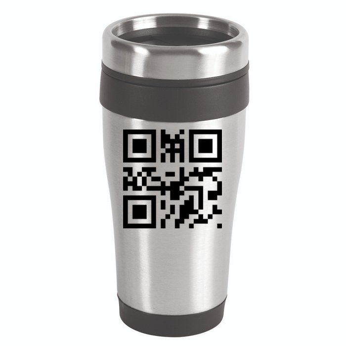 Fuc K You Q R Code 16oz Travel Tumbler