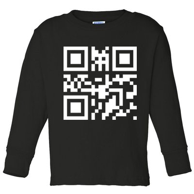 Fuc K You Q R Code Toddler Long Sleeve Shirt