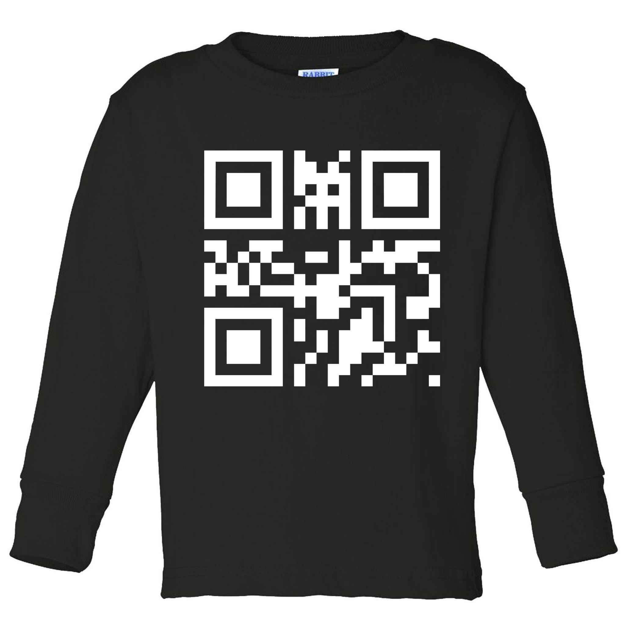 Fuc K You Q R Code Toddler Long Sleeve Shirt