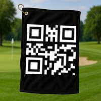Fuc K You Q R Code Golf Towel