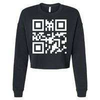 Fuc K You Q R Code Cropped Pullover Crew