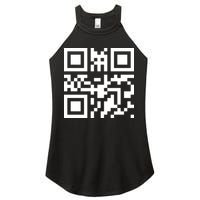 Fuc K You Q R Code Women's Perfect Tri Rocker Tank