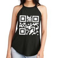 Fuc K You Q R Code Women's Perfect Tri Rocker Tank