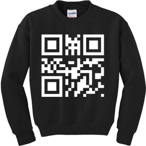 Fuc K You Q R Code Kids Sweatshirt