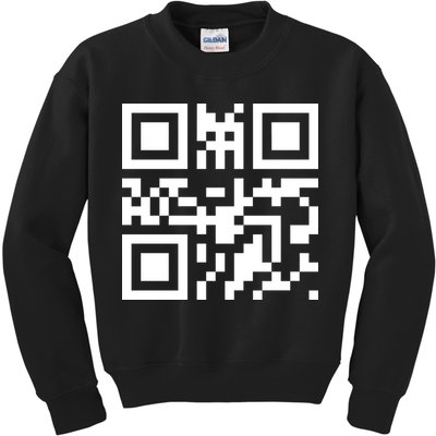 Fuc K You Q R Code Kids Sweatshirt