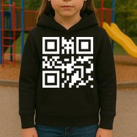 Fuc K You Q R Code Kids Hoodie