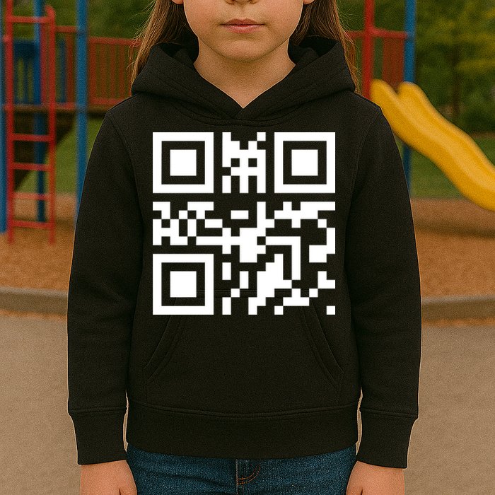 Fuc K You Q R Code Kids Hoodie