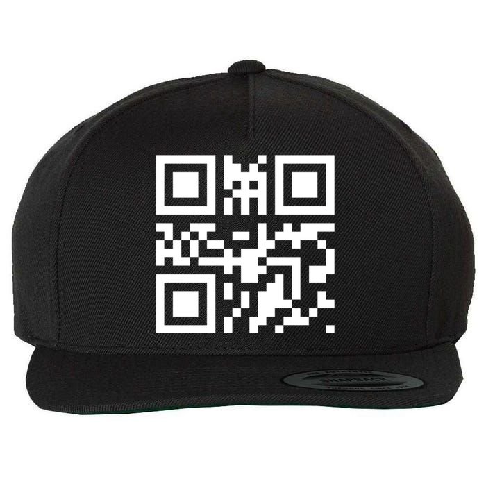 Fuc K You Q R Code Wool Snapback Cap