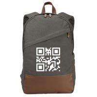 Fuc K You Q R Code Cotton Canvas Backpack