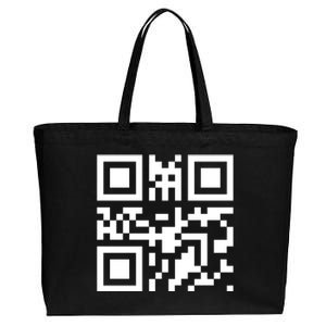 Fuc K You Q R Code Cotton Canvas Jumbo Tote