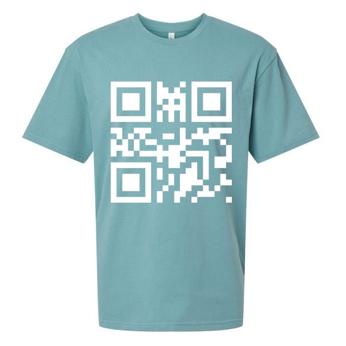 Fuc K You Q R Code Sueded Cloud Jersey T-Shirt