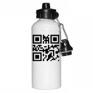 Fuc K You Q R Code Aluminum Water Bottle