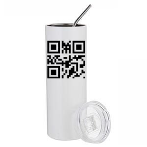 Fuc K You Q R Code Stainless Steel Tumbler