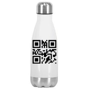 Fuc K You Q R Code Stainless Steel Insulated Water Bottle