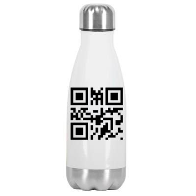 Fuc K You Q R Code Stainless Steel Insulated Water Bottle