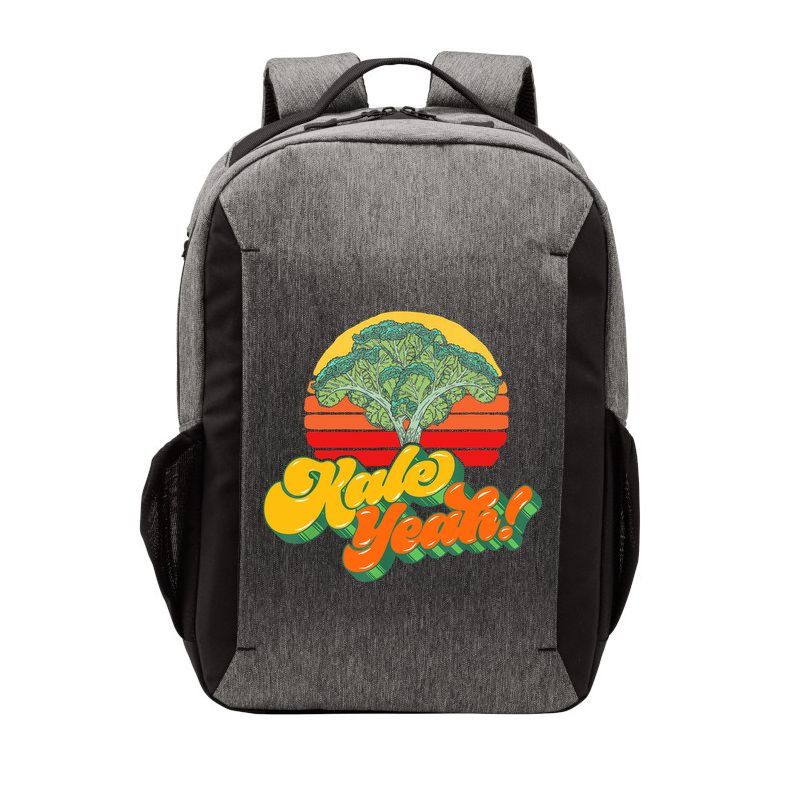 Funny Kale Yeah Gift Funny Vegetable Vintage Retro 80s Sunset Garden Gift Vector Backpack