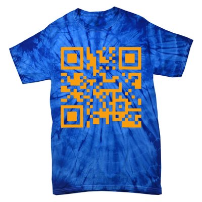 Fuc k You Q R Code Tie-Dye T-Shirt