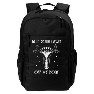 Feminis Keep Your Laws Off My Body Uterus Backpack
