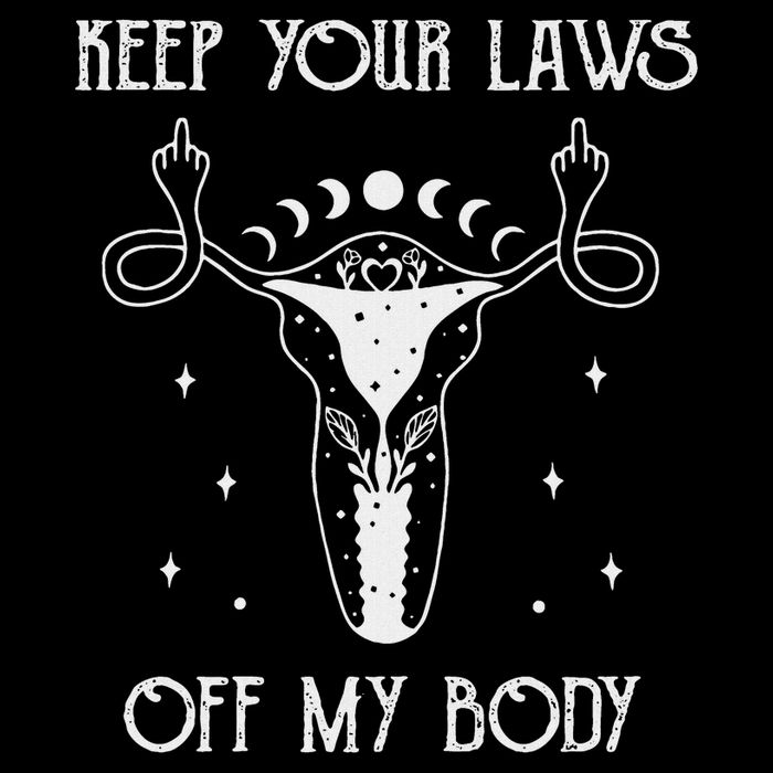 Feminis Keep Your Laws Off My Body Uterus Kids T-Shirt